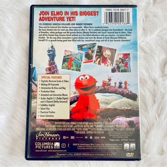 4/$12 - The Adventures of Elmo in Grouchland DVD - Picture 2 of 3